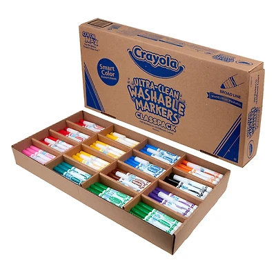 Crayola® Ultra-Clean Washable Broad Line Markers, 200ct.