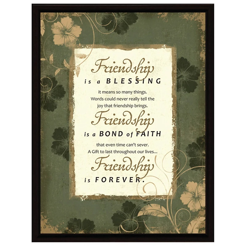 Friendship Wood Framed Art