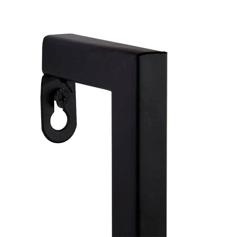 Brown & Black Industrial Wall Shelf Set