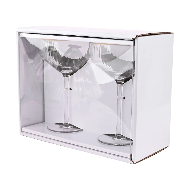 11oz. Clear Coupe Glasses with Gold Rim, 2ct. by Celebrate It™