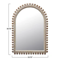 Hello Honey® Natural Bohemian Arched Framed Wall Mirror