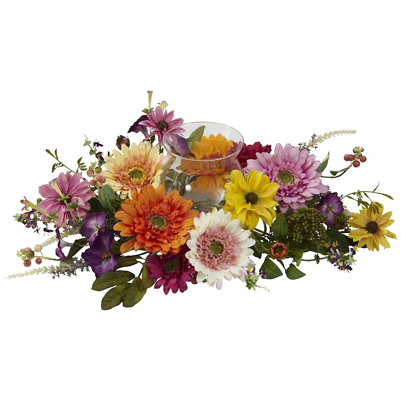 28" African Sunflower Candelabrum