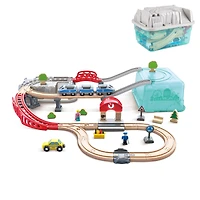 Hape Wooden City Train Bucket Set