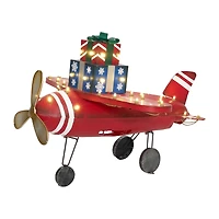 28.5" LED Plane with Gift Box Sculpture