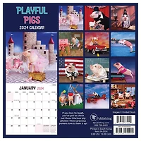 TF Publishing 2024 Playful Pigs Mini Calendar
