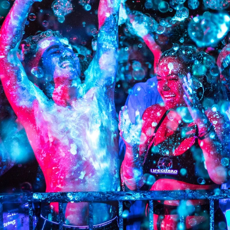 Atomic Bubbles 4oz. Blue Tekno Bubbles, 6ct.