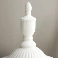 26" White Dolomite Country Decorative Urn