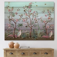 Designart - Chinoiserie With Birds and Peonies II