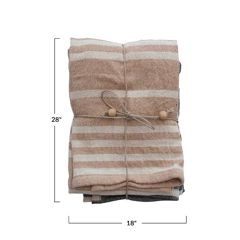 Hello Honey® Stripes Cotton Double Cloth Tea Towels Set