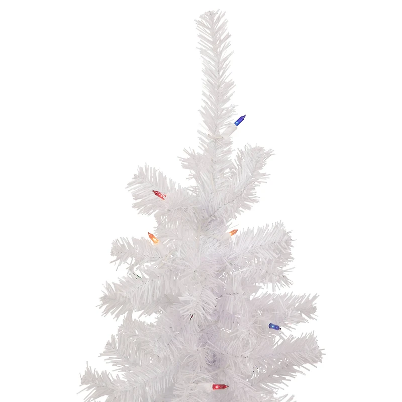 3ft. Pre-Lit Woodbury White Pine Slim Artificial Christmas Tree