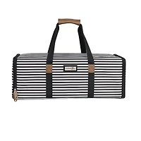 Everything Mary Black & White Stripes Die-Cut Machine Carrying Case