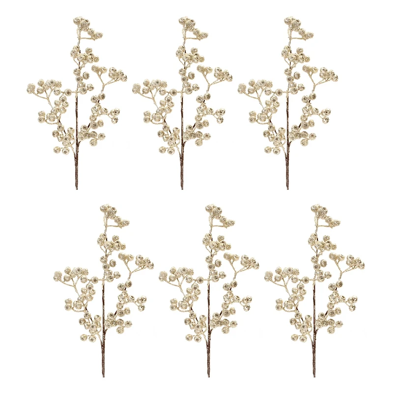 23" Glittered Berry Sprays