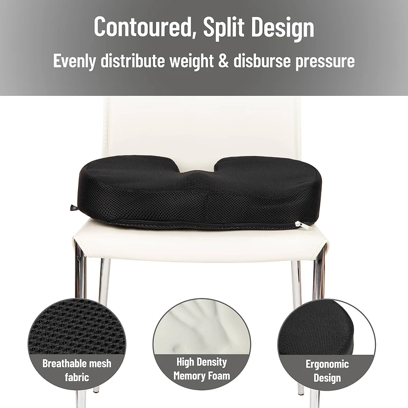 Mind Reader Memory Foam Seat Cushion with Air-Cloud Technology