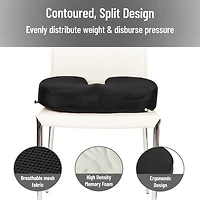 Mind Reader Memory Foam Seat Cushion with Air-Cloud Technology