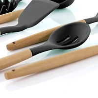 MegaChef Silicone & Wood Cooking Utensils Set
