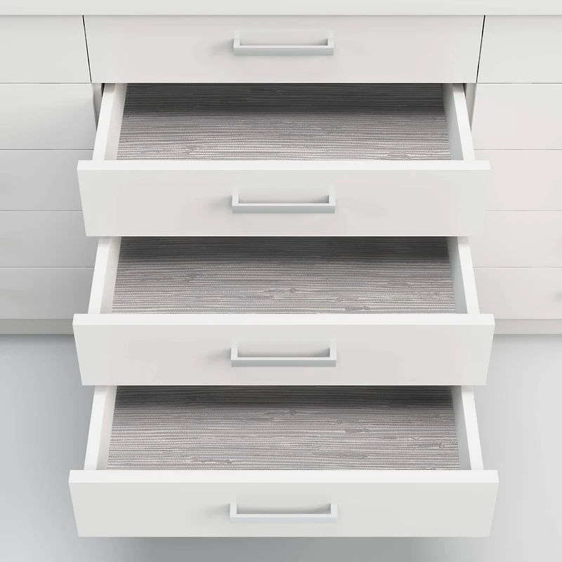 NuWallpaper Silver Tibetan Grasscloth Peel & Stick Wallpaper