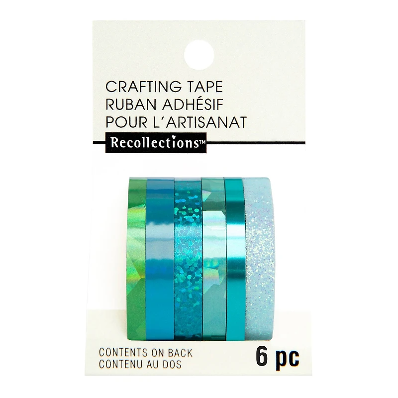 Seafoam Foil & Glitter Crafting Tape Set by Recollections™
