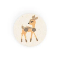 Dritz® 15mm Natural Recycled Cotton Deer Button, 9ct.