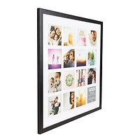 16 Opening 4" x 4" Black Collage Frame with Mat by Studio Décor®