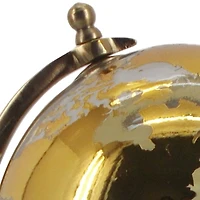 13" Gold Glass Traditional Globe