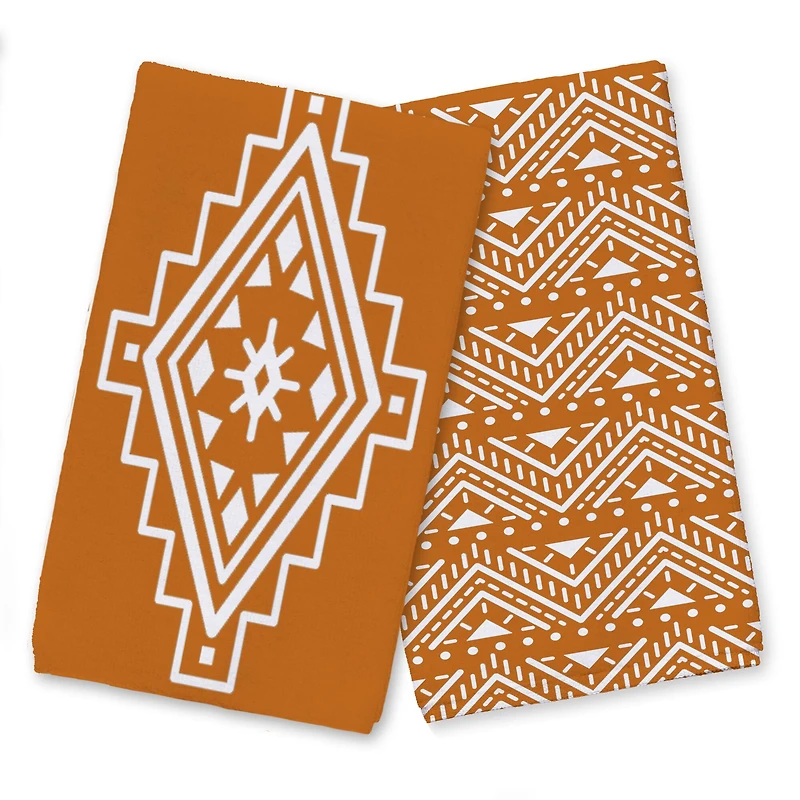 Tribal Diamond 16" x 25" Tea Towel Set of 2