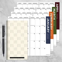 2026-2027 Checkerboard Small Monthly Pocket Planner