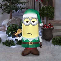 3.5ft. Airblown® Inflatable Kevin as Elf with Bell