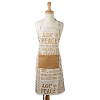 DII® Gold Christmas Collage Chef Apron