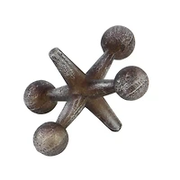 CosmoLiving by Cosmopolitan Silver Jacks Sculpture Set