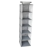 Simplify Gray 6 Shelf Closet Organizer