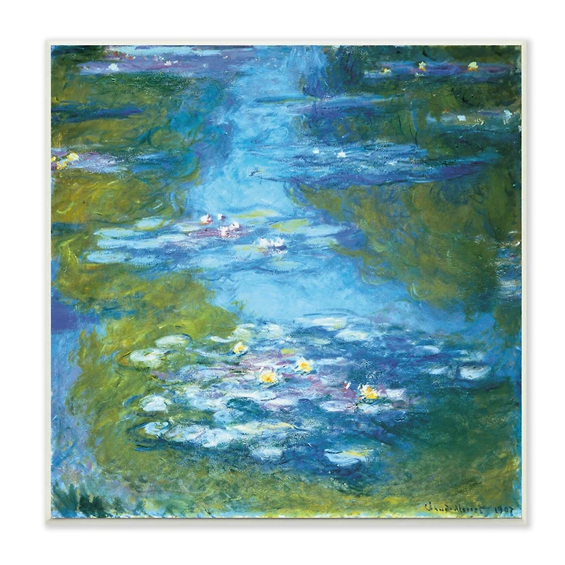 Stupell Industries Classical Water Lilies Traditional Monet Wall Art