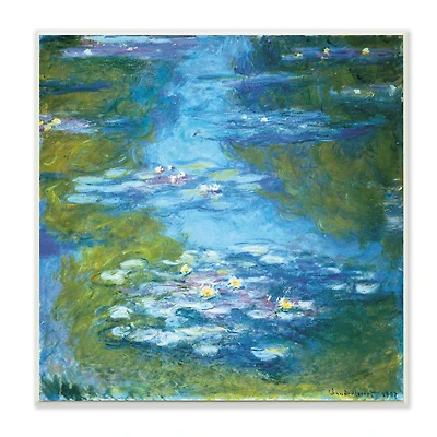 Stupell Industries Classical Water Lilies Traditional Monet Wall Art