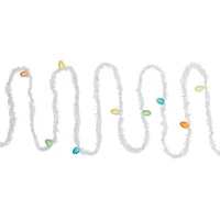 25ft. White Tinsel Garland with Easter Eggs