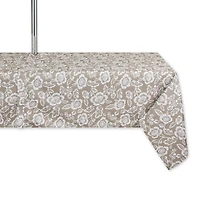DII® Stone Floral Print Outdoor Tablecloth with Zipper