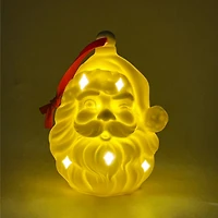 4" DIY LED Ceramic Santa Ornament by Make Market®