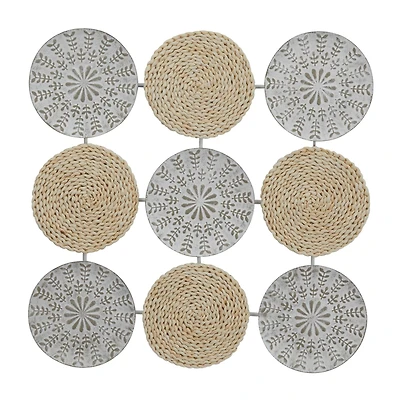 The Novogratz Grey Modern Abstract Wall Decor, 31" x 1" x 31"