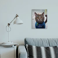 Stupell Industries Cat Taxi Ride Share Canvas Wall Art