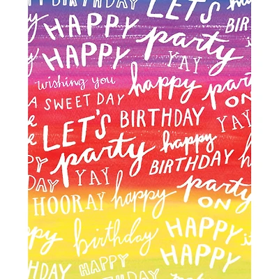 JAM Paper Bold Birthday Design Tissue Paper, 12ct.