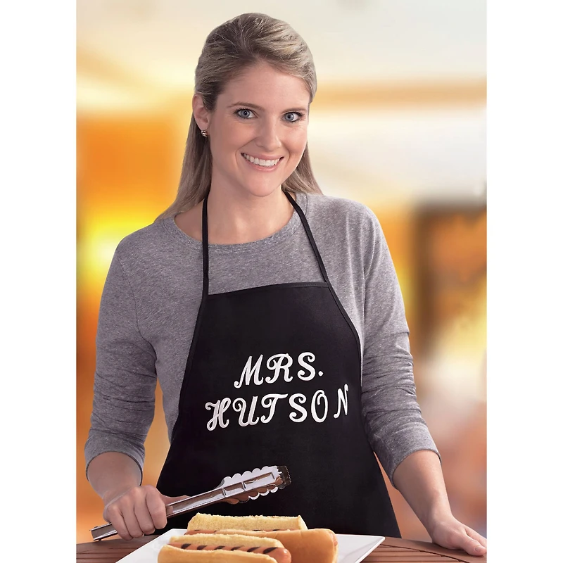 6 Pack: Black Adult Aprons by Make Market®