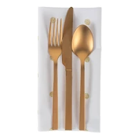 DII® White & Gold Metallic Polka Dot Napkin, 4ct.