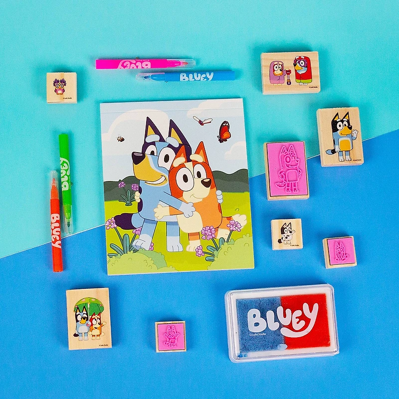 Bluey Wooden Stamp Set