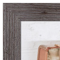 Suitcase Hydrangeas 16" x 16" Western Gray Framed Print