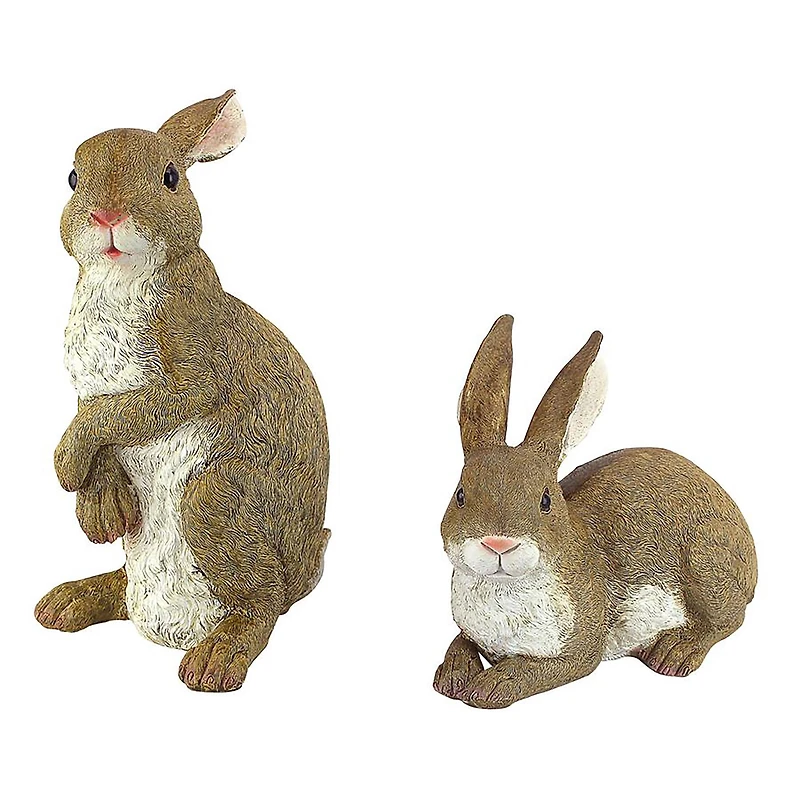 Design Toscano Bashful & Hopper Garden Bunnies Collection Set
