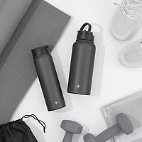 JoyJolt® 32oz. Vacuum Insulated Water Bottle With Flip Lid & Sport Straw Lid