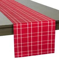 DII® 108" Holly Berry Plaid Table Runner