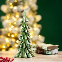 Glitzhome® 14.75" Green Christmas Tree Table Décor