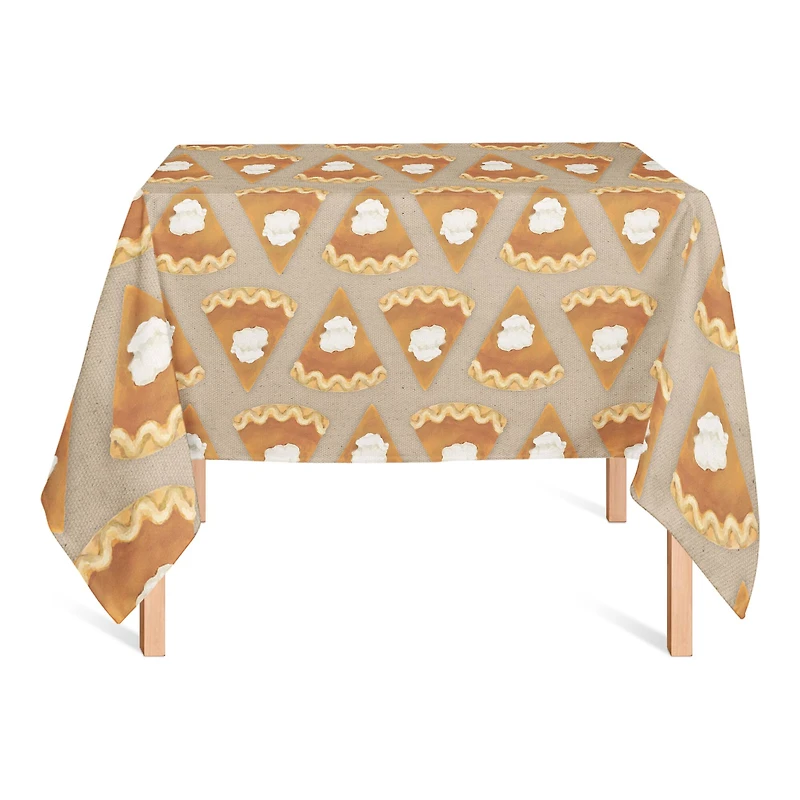 58" Pumpkin Pie Pattern Tablecloth