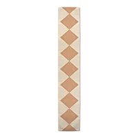 Terracotta Lines & Triangles Indoor/Outdoor Table Runner
