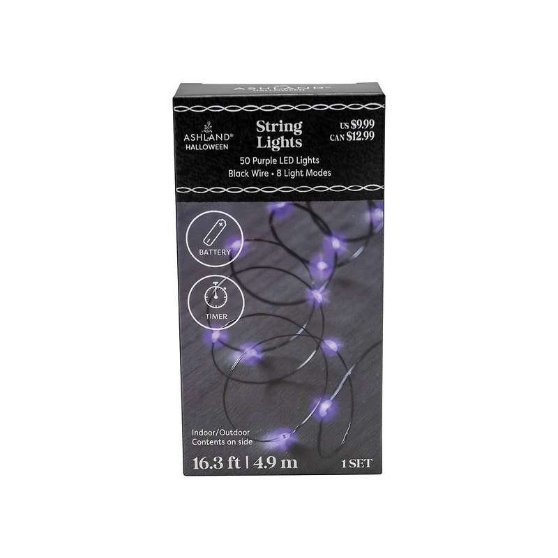 50ct. Purple LED String Lights by Ashland®
