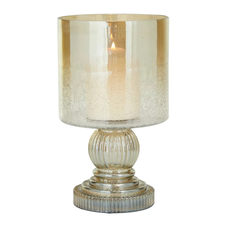 11" Brass Traditional Hurricane Candle Holder